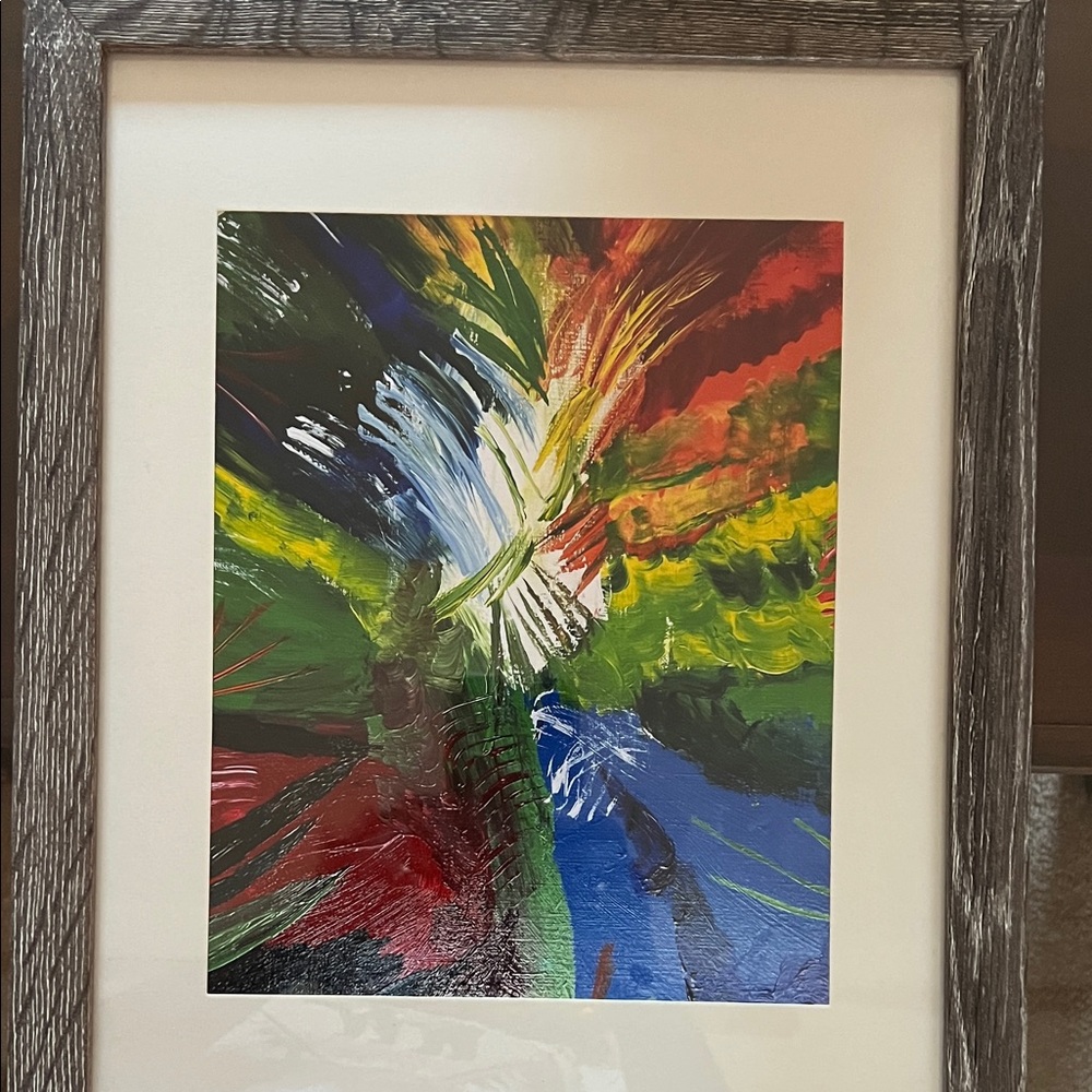 Abstract Multicolor Framed Art